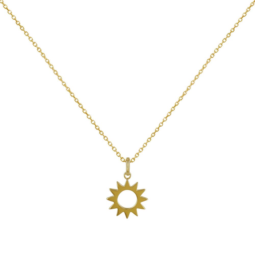 LES POULETTES BIJOUX - Gold Plated Necklace Openwork Sun