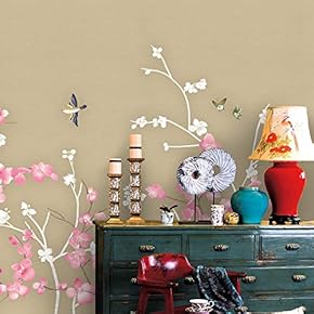 Wall Murals for Bedroom Chinese Style Removable Wallpaper Peel and Stick Wall Stickers - 66x96 inches