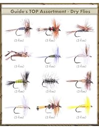 parte superior Venta de moscas   de la guía parte superior Assortment   Dry Moscas (36 flies)