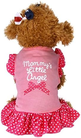 Pet Clothes, Hot Sale! Tloowy Summer Girls Dog Cat Puppy Cute Princess Dress Vest Shirts Chihuahua Teddy Apparel (Pink, L)