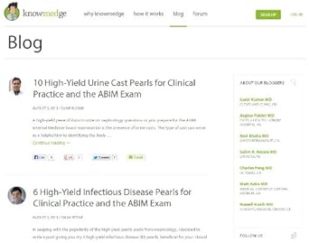Amazon Com Knowmedge Internal Medicine And Board Exam Review Blog Knowmedge Kindle Store