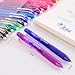 ParKoo 20 Colors Retractable Erasable Gel Pens Clicker, Fine Point 0.7 mm, Make Mistakes Disappear, Comfort Grip for Drawing Writing Planners and Crossword Puzzles