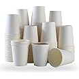 100 Park Disposable Hot Coffee Cups - Bulk 8 Oz Paper Cups, Disposable cups