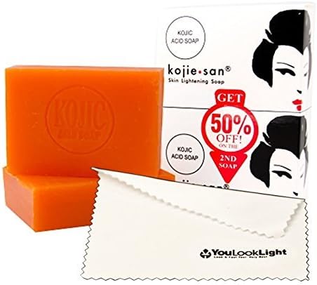 KOJIE SAN SKIN LIGHTENING WHITENING KOJIC ACID SOAP 2 BARS - 135G