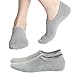 FAYBOX 5 Pack Heel Non Slip No Show Boat Socks Low Cut For Men