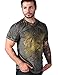 Xzavier Men's Cut Edge Vintage Burnout Acid Wash Wing Falcon Graphic Shirt