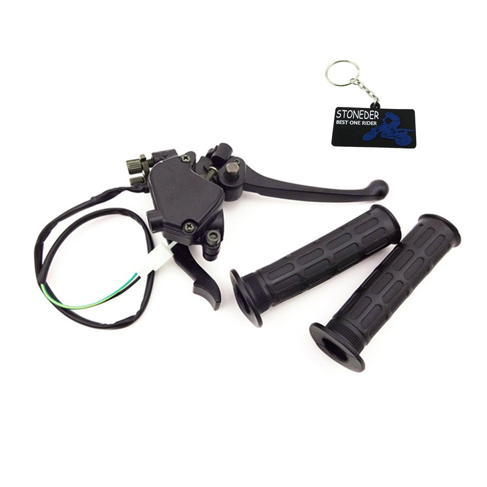 STONEDER ATV Thumb Throttle Brake Lever Hand Grips For Chinese 150cc 200cc 250cc Quad