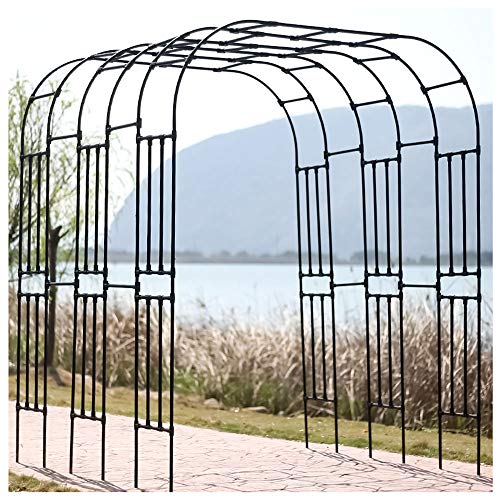 SSHHM Rosenbogen für Kletterpflanzen,Torbogen Rankgitter Gartenbogen Rankhilfe Rankgestell,Balkon Outdoor Traubenbogen… – Bild 5