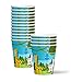 Safari Jungle Theme Birthday Party Decorations Tableware Set - Wild Animal Birthday Party Supplies Includes Plates, Napkins, and Cups | Kit for 16
