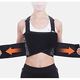 YingXue Broken Rib Support Brace, Rib and Chest Support Brace, Rib Belt for Ribs Support, Dislocated Ribs Protection, Sternum Injuries and Pulled Muscle Pain (XXL 43" to 53")