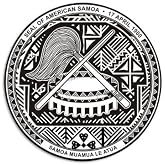 Round Seal of American Samoa 1900 Sticker (Island Decal)