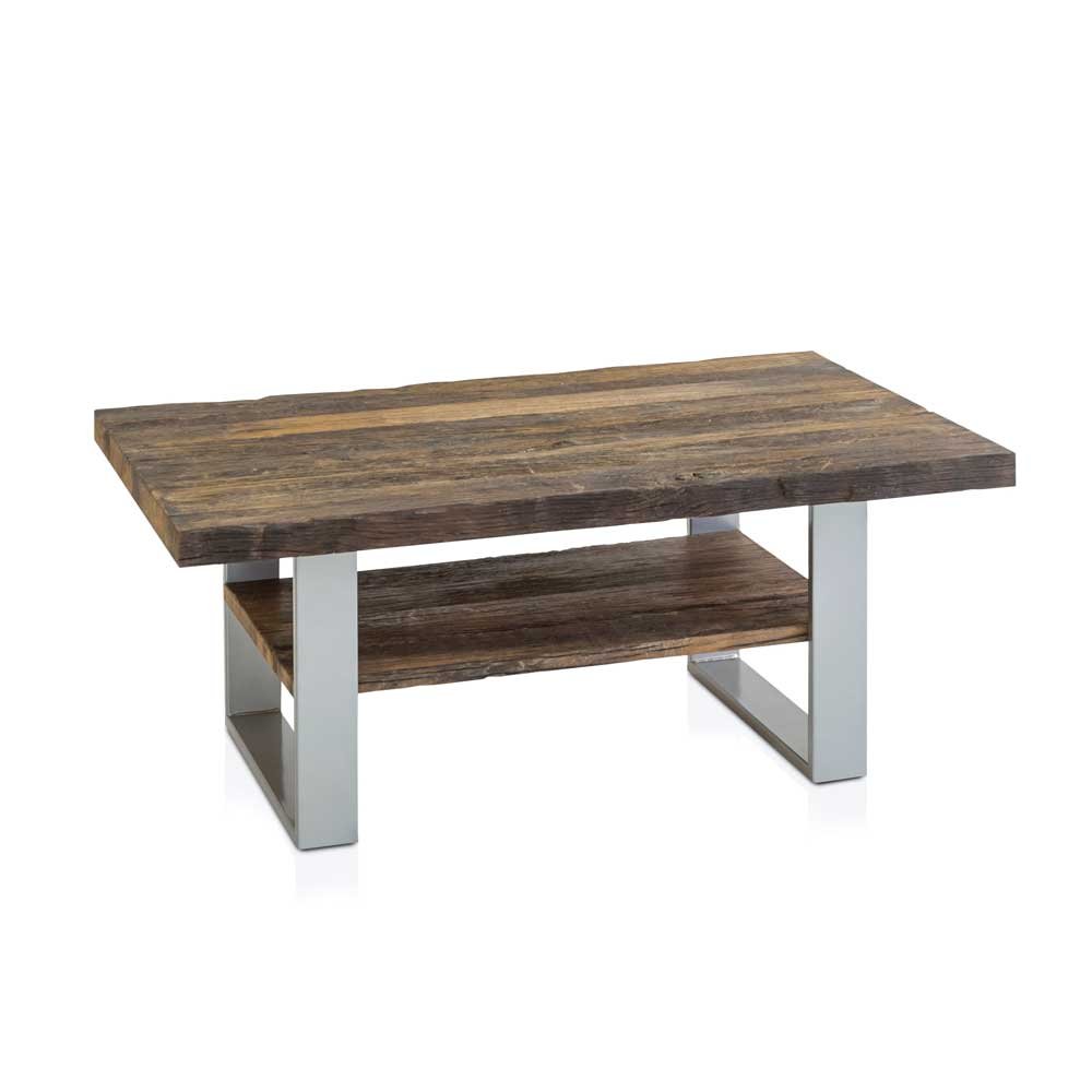 Wohnzimmertisch mit Ablage Recyclingholz Pharao24 jetzt bestellen