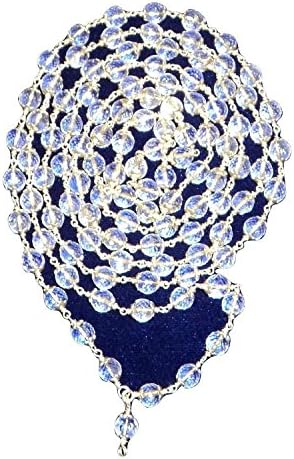 Rudrakshguru Crystal Sphatik Mala (White)