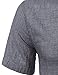 ZEROYAA Mens Casual Big Plaid Henley Short Sleeve Linen T Shirt Tops