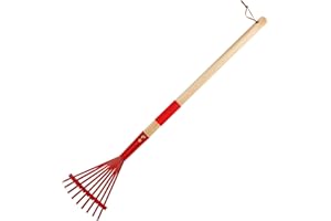Kids Rake Kids Gardening Tools 27'' Lawn Rakes for Leaves Detachable Wooden Handle Rake for Kids Child Size Gardening Tools f