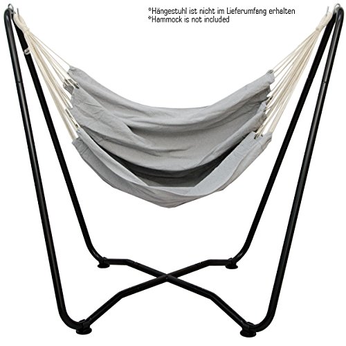 AMANKA Hängesessel Gestell bis 150 kg - 155cm Hängestuhl Ständer für Kinder und Erwachsene - Metall – Bild 6