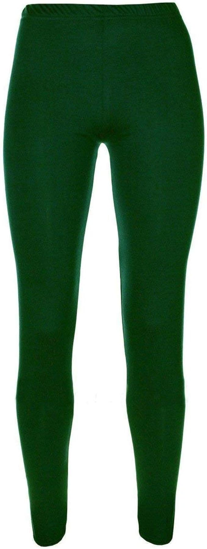 BG Sales Women's Cotton Leggings (Dark Green Medium) Amazon.in Clothing & Accessories