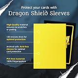 Dragon Shield Matte Dual Black & Gold Sleeves - 100 standard size view 8