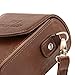 MegaGear Panasonic Lumix DC-ZS200, TZ200, Leica C-Lux Leather Camera Case with Strap - Dark Brown