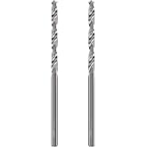 LU&amp;MN Solid Carbide Jobber Drill Bit, 3/32" Dia, 2 Pcs | Bright Finish, 118&deg; Split Point, For Cast Iron, Stainless Steel, Aluminum, Industrial Use