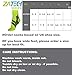 ZaTech Plantar Fasciitis Sock, Compression Socks (White/Black, Medium)