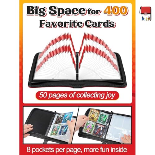 Fichário Album Para 400 Cartas Album Cards 50 Folhas Ideal Para Crianças Colecionarem Cartões