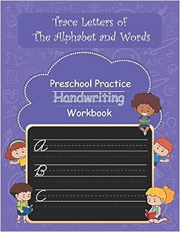 Trace Letters Of The Alphabet And Words Preschool Practice