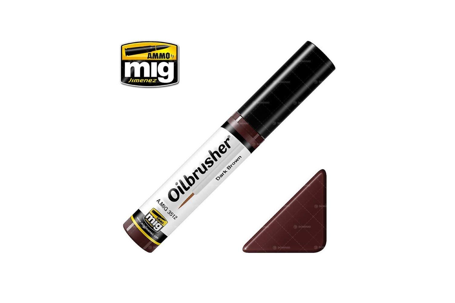 Ammo Dark Brown Oil Brush