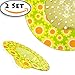 2 Set of Decorative Kitchen Sink Strainers, 1.5” Deep Basket, Durable Plastic Waste Filter, Fit most kitchen sinks, Resists rust, Lovely Design. (5.25