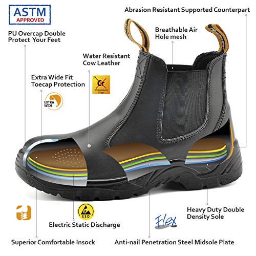 extra wide steel toe shoes womens