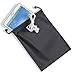 GLCON Waterproof Black Dark Small Carrying Storage Pouch Case Canvas Bags for Iphones Coins Pencil Case Cosmetic Bags and Ipad Mini,case for headset earphones cell phone accessories,Protection of powe