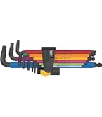 Wiha 66995 6-teiliges Kugelkopf-Sechskant-Schlüsselset, Metrisch – Made In Germany