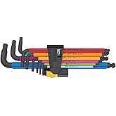 950 SPKL/9 SZ Long ARM HEX Key Set (SB Package Clip New)