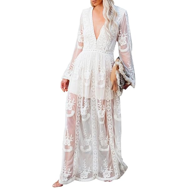 vintage all lace wedding dress Retro Vintage Style Tea Length Floral Lace Dress DV1043 Size 4 / White