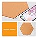 Famistar Hexagon Cork Board Tiles 8 Pack with Full Sticky Back,Mini Wall Bulletin Boards,Pin Board-Decoration for Pictures,Photos,Notes,Goals,Drawing,Painting-Bonus 50 Pins
