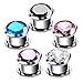 Xpircn 6G-00G Stainless Steel Cubic Zirconia Screw Tunnels Ear Stretcher Plugs Piercing Gauges