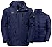 Wantdo Men's Interchange 3 in 1 Ski Jacket Windproof Warm Parka Waterproof Winter Coat with Detachable Puffer Liner