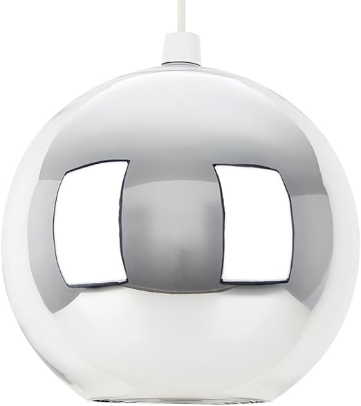 Modern Silver Chrome Glass Ball Ceiling Pendant Light Shade Amazon.co