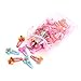 KimmyKu Baby Hair Accessories Bows girls toddlers infant Mini Small Hair Clips Color Assorted Snap Barrettes