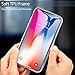 ESR Case Compatible with iPhone X Silicone, iPhone Xs Transparent Case with Tempered Glass Back Coating, Soft TPU Silicone Protective Edges Compatible with iPhone X/iPhone Xs (Crystal)