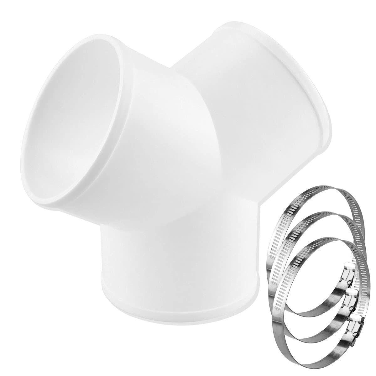 Abluftschlauch Adapter Lüftungsrohr Verbinder abluftschlauch verbinder Drei-Wege Rohrverbinder Lüftungsrohr 3 Wege Schlauchadapter Splitter für Schlauch(10 cm)
