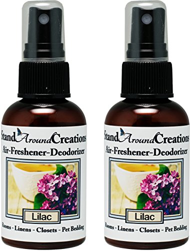 Set of 2 - Concentrated Spray For Room / Linen / Room Deodorizer / Air Freshener - Scent - Lilac- This sweet floral smells like true lilacs in full bloom. 2 fl. oz.
