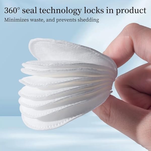 SHINO ROUND COTTON MAKEUP REMOVER PADS – 100 COUNT CHEMICAL FREE ROUND COTTON PADS – 100% COTTON FACE PADS FOR PERSONAL CARE & DAILY COMESTICS – HYPOALLERGENIC COTTON PADS FOR SENSITIVE SKIN (1 PACK)