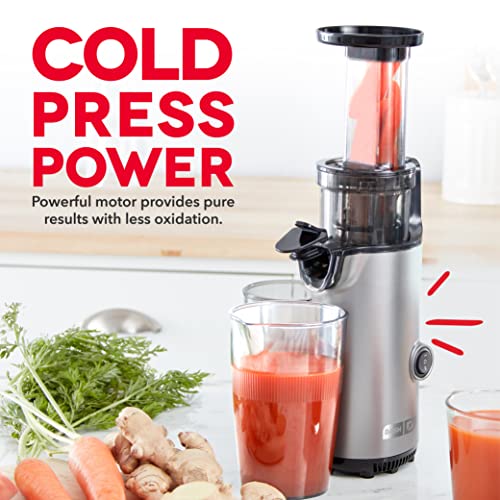DASH Deluxe Compact Masticating Slow Juicer, Easy to Clean Cold Press