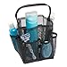 InterDesign Una Bathroom Shower Caddy – Mesh Tote Storage Organizer for Shampoo, Conditioner and Soap, Black