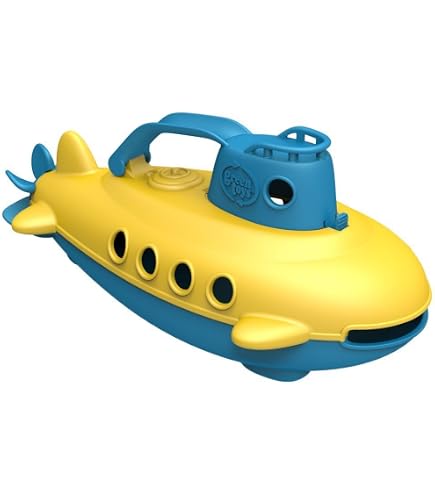 Green Toys Bateau De Sauvetage Et Hélicoptère – Jouet 2 En 1 Flottant – 100% Recyclé – Sans BPA – Avec Captain Duck Et Ours Pilote – Parfait Pour Le Bain Et La Plage