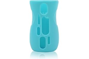Olababy Silicone Sleeve for Avent Natural Glass Baby Bottles (8 oz, Blue)