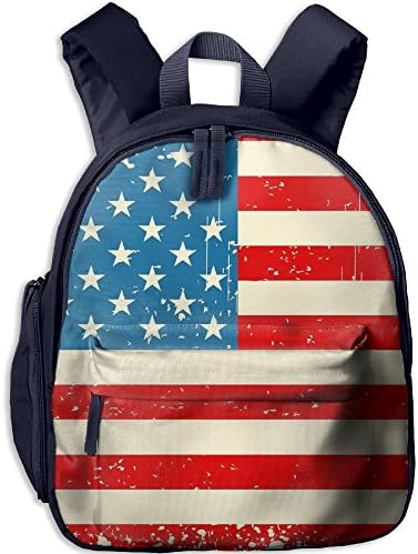 Kid's Unisex Retro Flag Of American Backpack School Bag