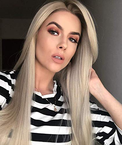 blonde wig side part