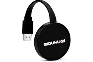 QIDUHUQI Wireless HDMI Streaming Adapter, Miracast Hdmi dongle, Compatible Phone/Tablet/PC to HDTV/Projector, Movies/Shows/Live TV, Airplay/Miracast/DLNA-Ink Black
